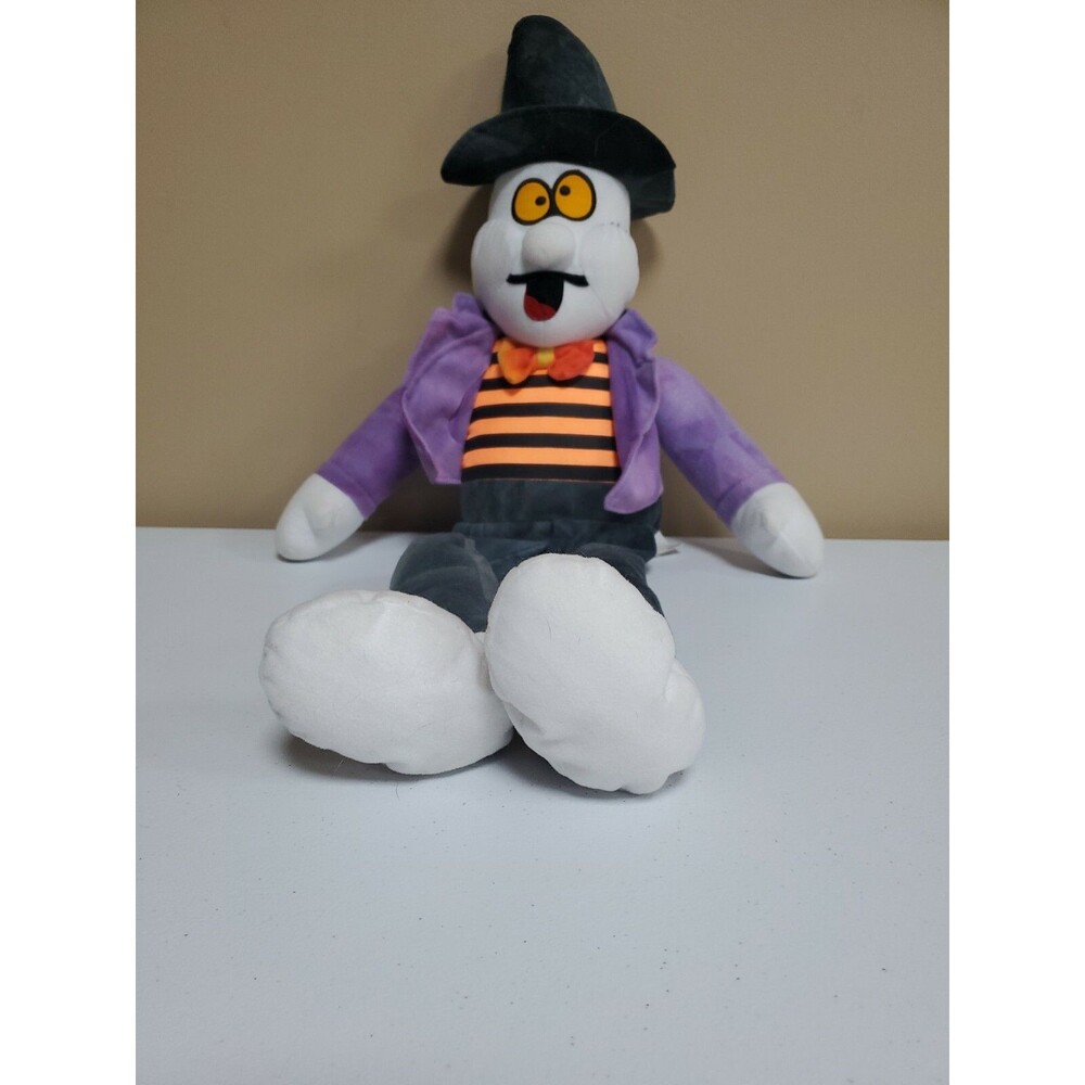 Vintage STUFFINS 1997 GHOST Halloween Hanging 24" Plush Decoration W/ Tags
